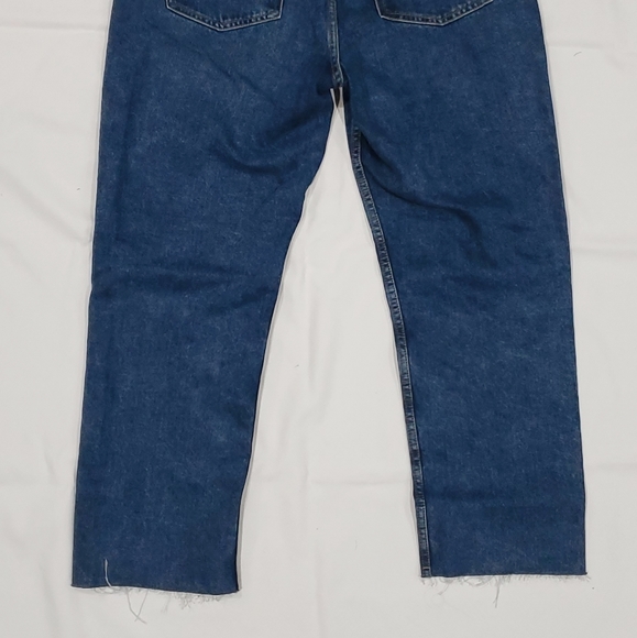 Med. High-Rise Dark Wash Mom Boot-Cut Jeans - Picture 3 of 7